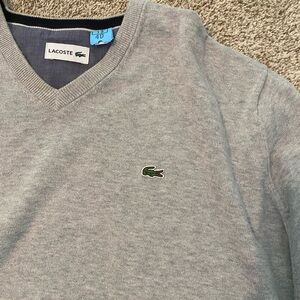 Men’s Lacoste vneck sweater